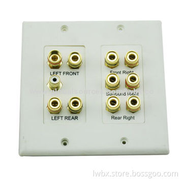 5.1 Surround Sound Distribution Wall Plate